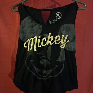Disney Black and Gold Mickey Tank Top